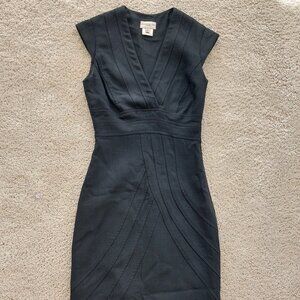 Karen Millen Wool sz 2 Black Dress